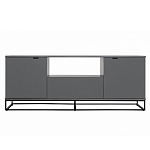 ТВ-тумба цвета графит с  2-мя дверцами и ящиком Strict Lines варинант исполнения - 2 | Loft Concept в Нижнем Новгороде