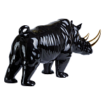 Статуэтка черный носорог с золотыми рогами Golden Horned Black Rhino варинант исполнения - 3 | Loft Concept в Нижнем Новгороде