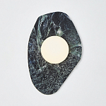 Бра с каменным основанием и плафоном из стекла в форме шара Shaw Marble Lighting варинант исполнения - 2 | Loft Concept в Нижнем Новгороде