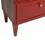 Тумба прикроватная красная из массива бука с 2-мя ящиками Wenge Light варинант исполнения - 4 | Loft Concept в Нижнем Новгороде