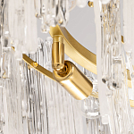 Люстра круглая с прозрачными стержнями разной длины Textured Glass Chandelier варинант исполнения - 6 | Loft Concept в Нижнем Новгороде