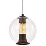 Подвесной светильник с плафоном в форме шара Inner Gleam Orb black  варинант исполнения - 1 | Loft Concept в Нижнем Новгороде