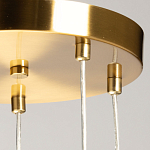 Люстра с 5-ю матовыми белыми стеклянными плафонами волнообразной формы Lucid Rain  варинант исполнения - 9 | Loft Concept в Нижнем Новгороде