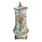 Ваза с птичкой из фарфора с бронзовыми элементами Garden of Eden варинант исполнения - 3 | Loft Concept в Нижнем Новгороде