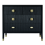 Бельевой Комод с 4 ящиками Elsa Dreams Black варинант исполнения - 5 | Loft Concept в Нижнем Новгороде