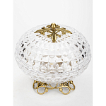 Конфетница из прозрачного рельефного стекла Eden Garden варинант исполнения - 2 | Loft Concept в Нижнем Новгороде