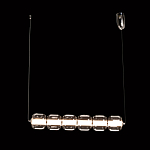 Люстра линейная с 6-ю прозрачными стеклянными плафонами округлой формы HANDLE GRAPE варинант исполнения - 3 | Loft Concept в Нижнем Новгороде