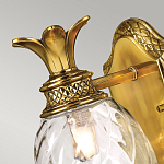 Бра для ванных комнат с прозрачным стеклянным плафоном в форме ананаса и декоративным основанием с рельефным узором Hinkley варинант исполнения - 2 | Loft Concept в Нижнем Новгороде