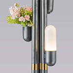 Торшер светодиодный с серым металлическим каркасом Generosity варинант исполнения - 3 | Loft Concept в Нижнем Новгороде