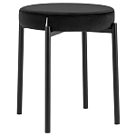 Табурет с мягким круглым сиденьем RIO Black варинант исполнения - 1 | Loft Concept в Нижнем Новгороде