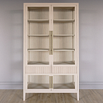 Витрина Primo со стеклянными фасадами и 2 ящиками Светлый дуб варинант исполнения - 1 | Loft Concept в Нижнем Новгороде