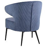 Современное мягкое кресло на металлических ножках Rakush Blue варинант исполнения - 4 | Loft Concept в Нижнем Новгороде