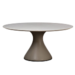 Стол обеденный круглый мраморный на бежевом основании Valedmir варинант исполнения - 1 | Loft Concept в Нижнем Новгороде