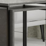 Комплект из 2-х приставных столов серого цвета из дерева ZIGOSH RETRO GREY варинант исполнения - 4 | Loft Concept в Нижнем Новгороде