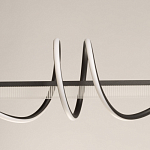 Люстра линейная черного цвета с волнообразным металлическим элементом Luke Lampco Tracer Lamp варинант исполнения - 3 | Loft Concept в Нижнем Новгороде