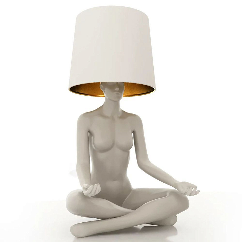 Лампа MANNEQUIN LAMP с абажуром телесный замок Глянцевый черный Черный матовый Глянцевый белый Белый матовый Серый матовый Золотой Красный в Нижнем Новгороде | Loft Concept 