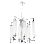 Люстра с 8-ю прозрачными цилиндрическими плафонами Jeanette варинант исполнения - 4 | Loft Concept в Нижнем Новгороде