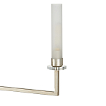 Люстра с 6-ю белыми матовыми плафонами из стекла в форме цилиндра Longitude варинант исполнения - 1 | Loft Concept в Нижнем Новгороде