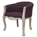 Кресло низкое в стиле прованс Louis French Armchair violet flax варинант исполнения - 2 | Loft Concept в Нижнем Новгороде