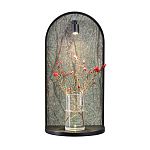 Настенный светильник зеленого цвета с черной рамкой овальной формы с полкой Herbarium  варинант исполнения - 6 | Loft Concept в Нижнем Новгороде