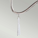 Люстра цвета никель с прозрачными стеклянными подвесками в форме капель Elstead Lighting варинант исполнения - 12 | Loft Concept в Нижнем Новгороде