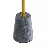 Кофейный столик круглый из мрамора серый Reliable Foundation варинант исполнения - 4 | Loft Concept в Нижнем Новгороде