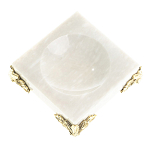 Подставка под шар квадратная из натурального камня Мрамор на ножках Natural Stone Sphere Stands варинант исполнения - 1 | Loft Concept в Нижнем Новгороде