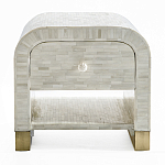 Тумбочка прикроватная с ящиком Tofino White Bone Inlay  Bedside Cabinet   варинант исполнения - 1 | Loft Concept в Нижнем Новгороде