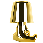 Настольная лампа фигурная золотого цвета с гладким абажуром Высота 16 см Sophia варинант исполнения - 4 | Loft Concept в Нижнем Новгороде