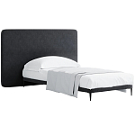 Кровать с большим мягким изголовьем Unity Grey Bed варинант исполнения - 7 | Loft Concept в Нижнем Новгороде