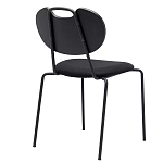 Стул с мягким сиденьем черный Stool Loft Black варинант исполнения - 3 | Loft Concept в Нижнем Новгороде