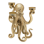 Подсвечник золотой Осьминог Gold Octopus Candlestick  варинант исполнения - 1 | Loft Concept в Нижнем Новгороде