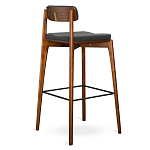 Барный стул из массива ясеня с обивкой из рогожки Elegant Ash варинант исполнения - 4 | Loft Concept в Нижнем Новгороде