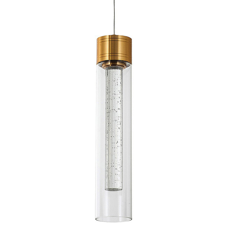 Подвесной светильник золото Sparkling Bubbles Tube Gold Hanging Lamp Золотой Прозрачный Подвесной светильник золото Sparkling Bubbles Tube Gold Hanging Lamp Золотой Прозрачный в Нижнем Новгороде | Loft Concept