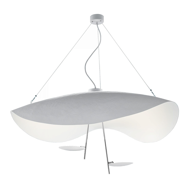 Подвесной светильник CATELLANI & SMITH LEDERAM MANTA S2 PENDANT Белый Подвесной светильник CATELLANI & SMITH LEDERAM MANTA S2 PENDANT Белый в Нижнем Новгороде | Loft Concept