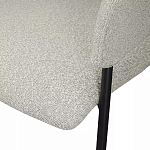 Стул мягкий с подлокотниками Chair Gray Upholstery Boucle варинант исполнения - 7 | Loft Concept в Нижнем Новгороде