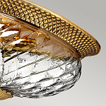 Потолочный светильник цвета латунь с прозрачным рифленым плафоном в форме чаши Hinkley варинант исполнения - 2 | Loft Concept в Нижнем Новгороде