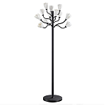 Торшер с плафонами из белых фарфоровых цветов на изогнутых ветвях Floralis варинант исполнения - 1 | Loft Concept в Нижнем Новгороде