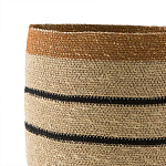 Плетеная корзина в полоску Okiro Wicker Basket варинант исполнения - 3 | Loft Concept в Нижнем Новгороде