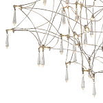 Потолочный светильник с тонким металлическим каркасом цвета хром Quasar варинант исполнения - 3 | Loft Concept в Нижнем Новгороде