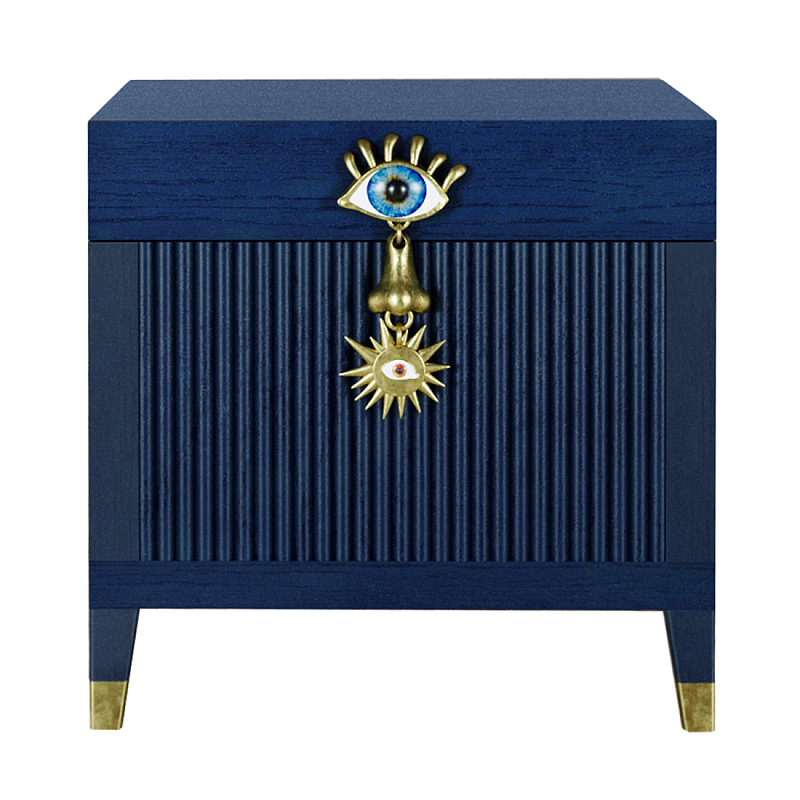 Сундук Eye Elsa Dreams Blue Синий Золотой Сундук Eye Elsa Dreams Blue Синий Золотой в Нижнем Новгороде | Loft Concept