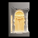 Встраиваемый в стену гипсовый светильник под покраску с колоннами и арками в античном стиле Antiquity Athena варинант исполнения - 9 | Loft Concept в Нижнем Новгороде