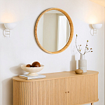 Зеркало круглое в раме из ротанга Wickerwork варинант исполнения - 4 | Loft Concept в Нижнем Новгороде