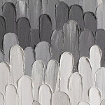 Панно декоративное с ручной росписью Gray Strokes варинант исполнения - 2 | Loft Concept в Нижнем Новгороде