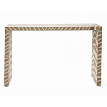Консоль Дизайнерская Kenya Console ZEBRA Bone Inlay Beige варинант исполнения - 1 | Loft Concept в Нижнем Новгороде