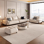 Диван двухместный кожаный с каркасом из массива дерева Furniture Medieval  варинант исполнения - 2 | Loft Concept в Нижнем Новгороде