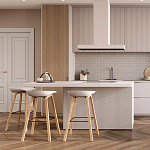 Барный стул на ножках из натурального дерева Boras White варинант исполнения - 8 | Loft Concept в Нижнем Новгороде