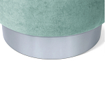 Пуф мятный велюр на металлическом основании Golden Belt варинант исполнения - 4 | Loft Concept в Нижнем Новгороде