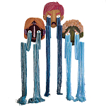 Вязаный Арт-Объект на стену из трех элементов Triptych варинант исполнения - 3 | Loft Concept в Нижнем Новгороде