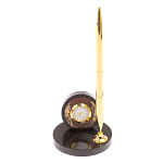 Часы настольные с ручкой из натурального камня Stone Clock варинант исполнения - 6 | Loft Concept в Нижнем Новгороде